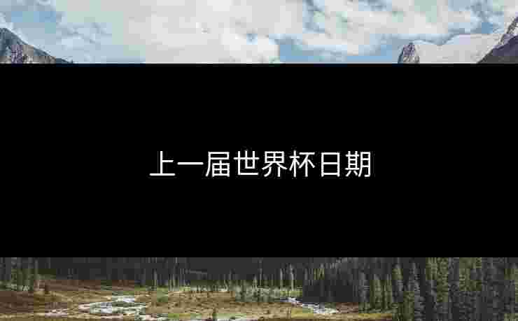 上一届世界杯日期